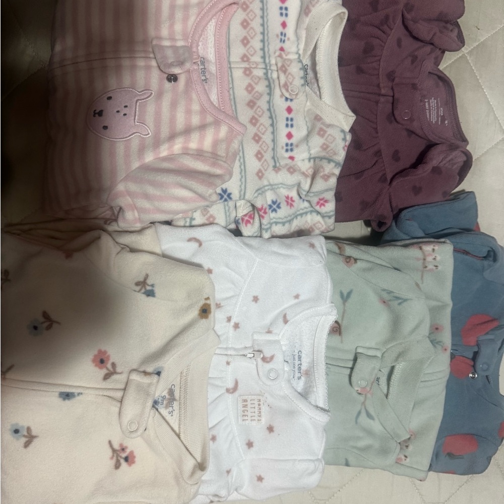 Carter's Pink and White Baby Onesie